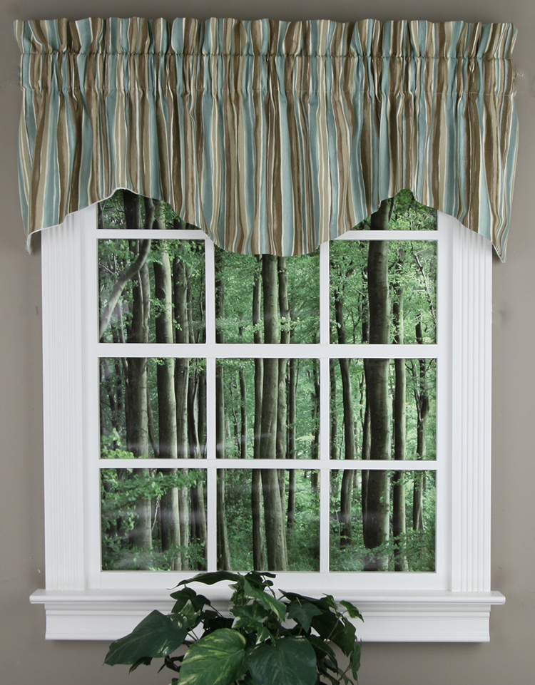 Stacey Lined Valance Brown Cambridge Curtains Country Valances