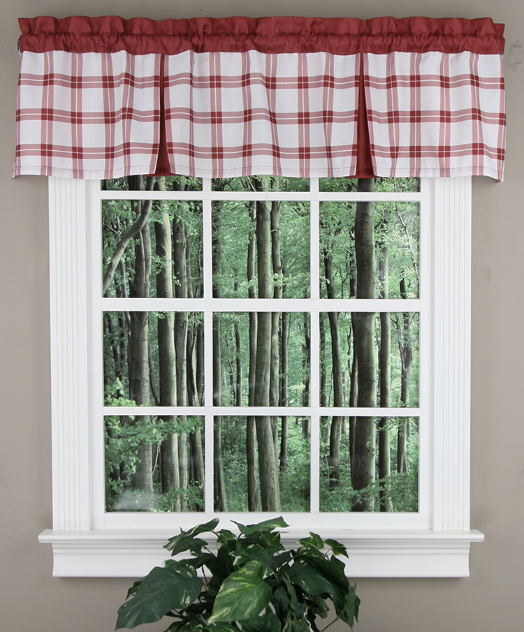 Swags Galore Tate Country Style Valance Burgundy View All Valances