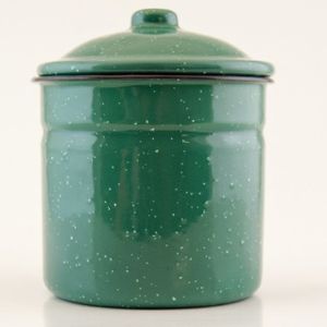 Enamelware Canister with Lid
