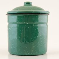 Enamelware Canister with Lid Enamelware Canister with Lid