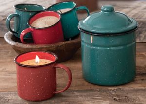 Enamelware Candles