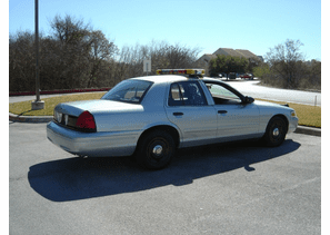 2003 Silver Ford Police Interceptor