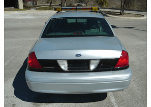2003 Silver Ford Police Interceptor