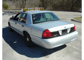 2003 Silver Ford Police Interceptor