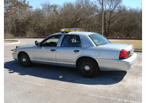 2003 Silver Ford Police Interceptor
