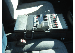 2003 Silver Ford Police Interceptor Havis Inc. Console