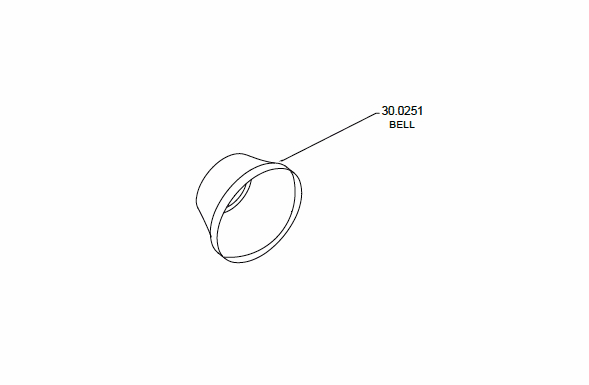 Able2 Sho-Me - Replacement Round Bell for 30.0219BLK Speaker