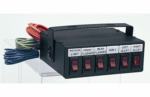 Able2 Sho-Me - Switch Box w/ Six 20 Amp Switches Back-Lighted Legends - 05.6000