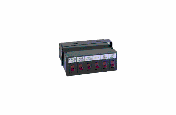 Able2 Sho-Me - Switch Box w/ Six Switches Legends & One 40A Relay/Breaker 05.6040