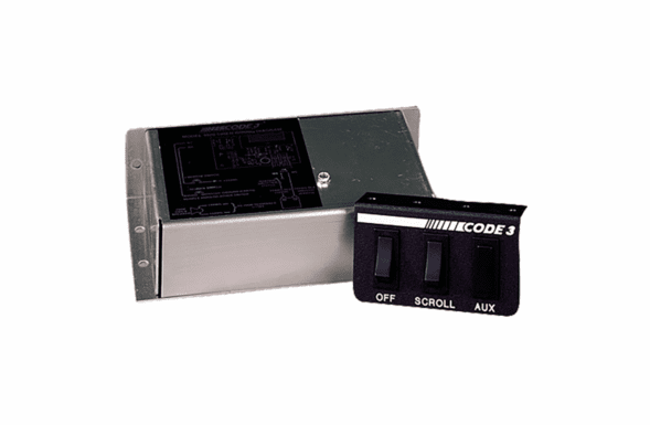 Code 3 Remote Compact Siren Wail, Yelp, Hyper-Yelp, Air Horn 100 watt 3920
