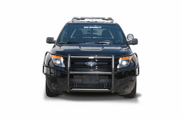 Go Rhino Heavy Duty Wrap Around Brush Guards Only (Pair) 2013-2015 Ford Police Interceptor Utility - 5340WHD