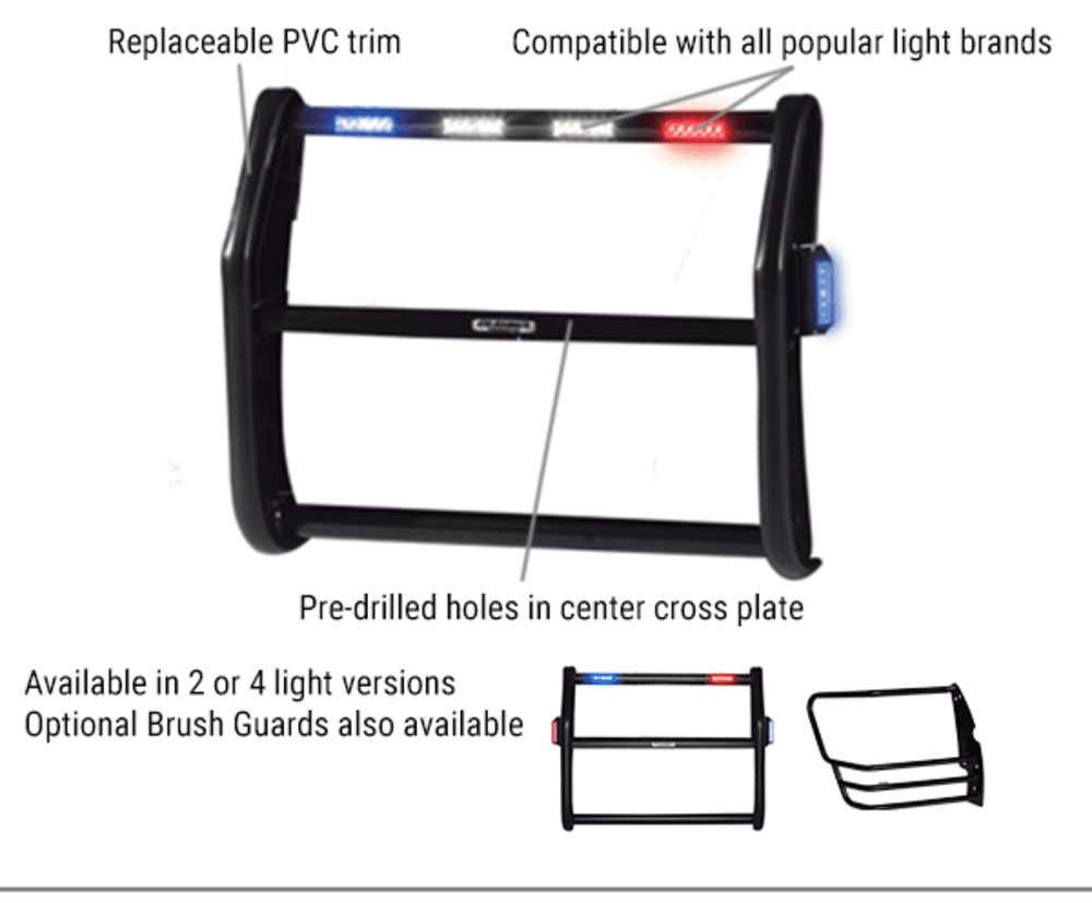 Go Rhino LR Push Bumper 20112014 Dodge Charger Federal Signal IPX6