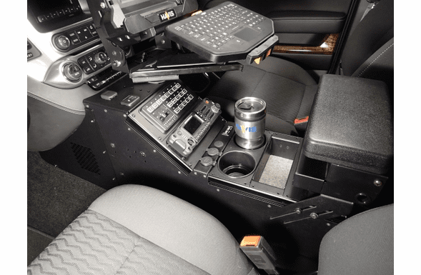 Havis 20" Vehicle Specific Console for 2015-2019 Tahoe Police Pursuit Vehicle (PPV) & 2015-2019 Suburban C-VS-0812-TAH-1