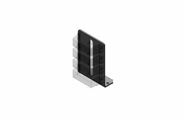 Havis Grille/Deck Mounting Bracket for up to 4 Whelen TIR3/LIN3/LINZ6 LED Lights