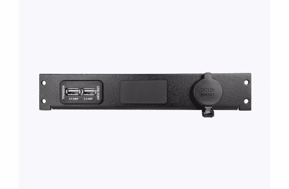 Havis Lighter Plug Outlet W/ 1 Switch & 1 USB Cut Outs C-LP1-PS2-USB