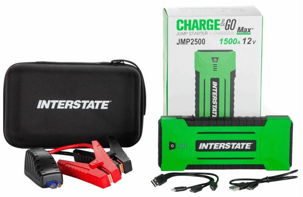 Interstate Portable Power Supply & Jump Starter Charge & Go JMP2500 replaces PWR7020 and PWR7040