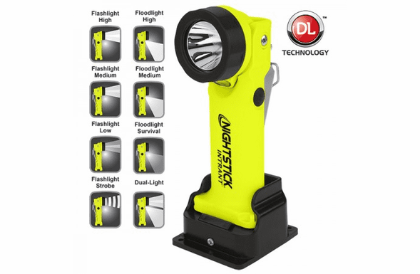 NightStick INTRANT Intrinsically Safe Permissible Dual-Ligh Angle Light Rechargeable - Green XPR-5568GX