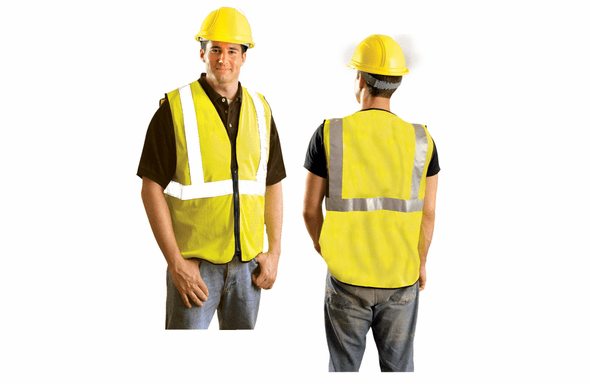 OccuNomix High Visibility Economy Mesh Vest - Zipper - XL - LUX-SSGC