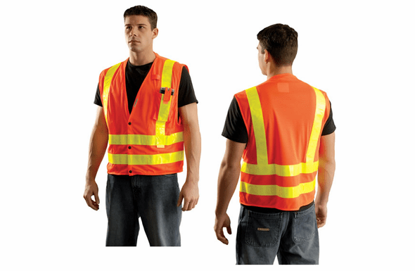 OccuNomix High Visibility Vest - XL - Orange - LUX-SSLDMS