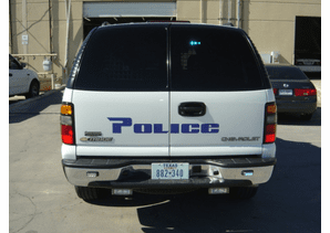 Olmos Park Police Chevrolet Tahoe - Rear Graphics & LED Lights