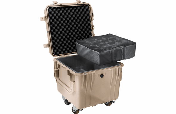 Pelican 0340 Case With Padded Dividers - TAN - 100 MOQ