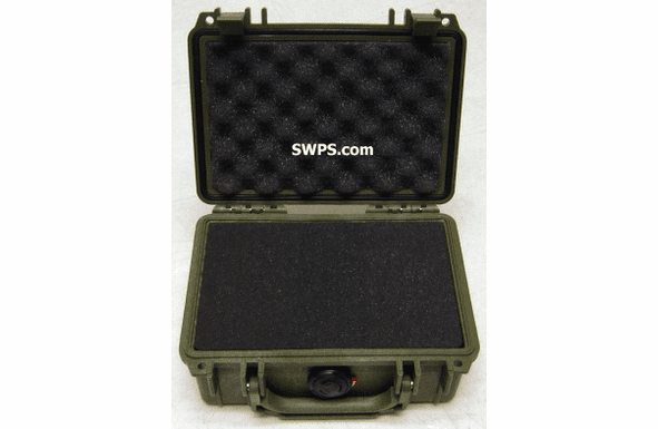 Pelican 1120 Case With Foam - OD GREEN - 300 MOQ