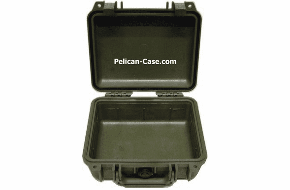 Pelican 1200 Case No Foam - OD GREEN