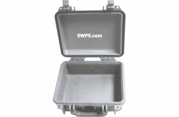 Pelican 1200 Case No Foam - SILVER