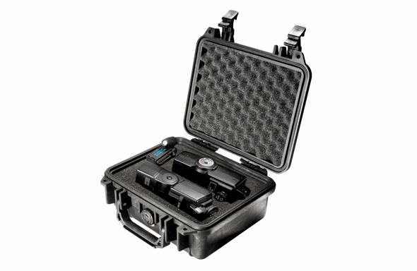 Pelican 1200 Case With Foam - BLACK