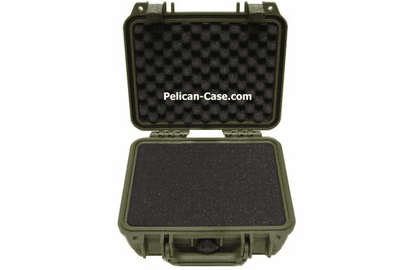 Pelican 1200 Case With Foam - OD GREEN