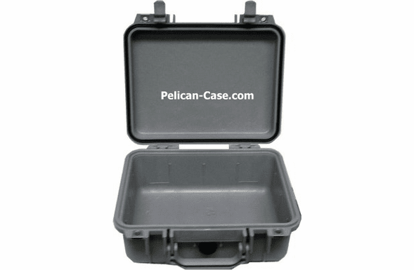 Pelican 1400 Case No Foam - SILVER
