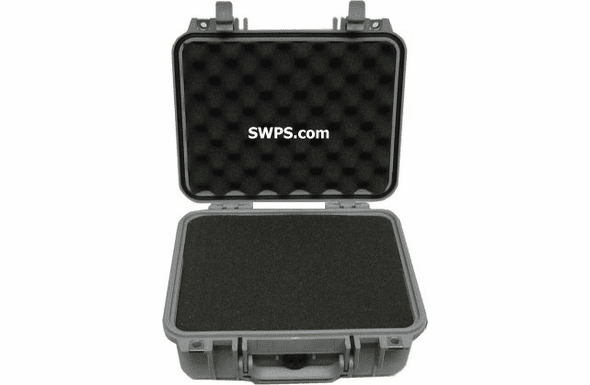 Pelican 1400 Case With Foam - SILVER