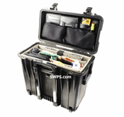 Pelican 1440 Case With Padded Office Divider Set & Lid Organizer 