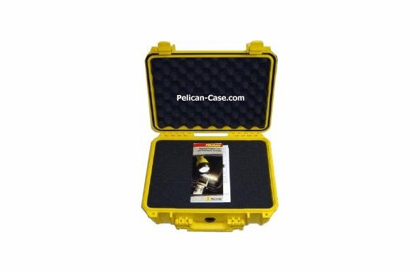 Pelican 1450 Case With Foam - YELLOW