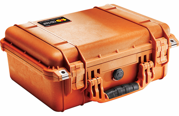 Pelican 1450 Case With Padded Dividers - ORANGE - 200 MOQ