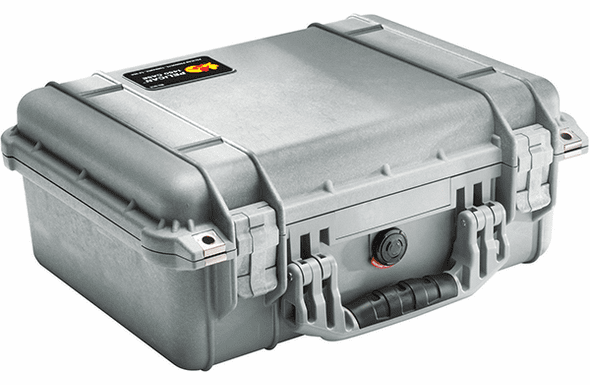 Pelican 1450 Case With Padded Dividers - SILVER - 200 MOQ