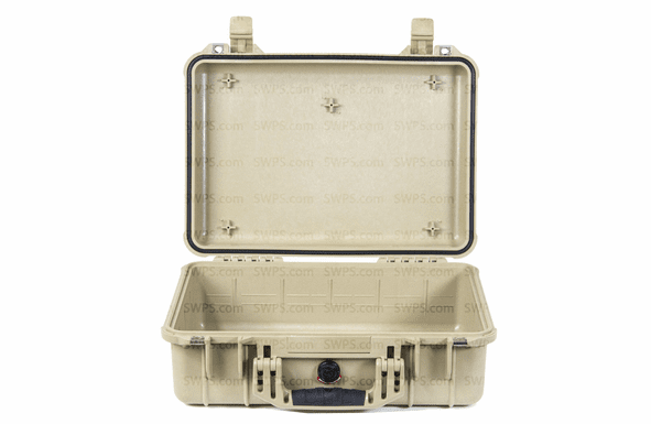 Pelican 1500 Case No Foam - TAN - 200 MOQ