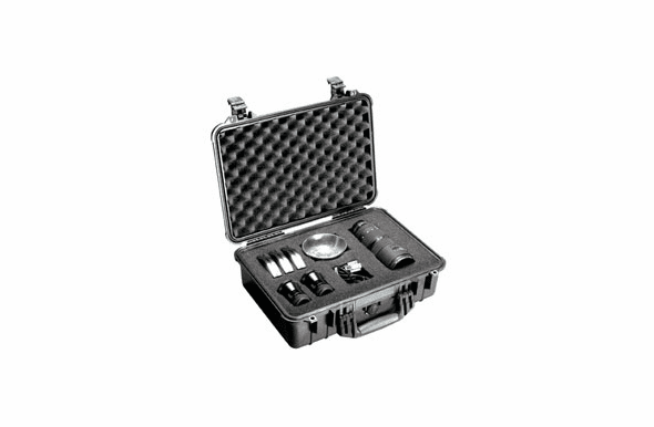 Pelican 1500 Case With Foam - BLACK