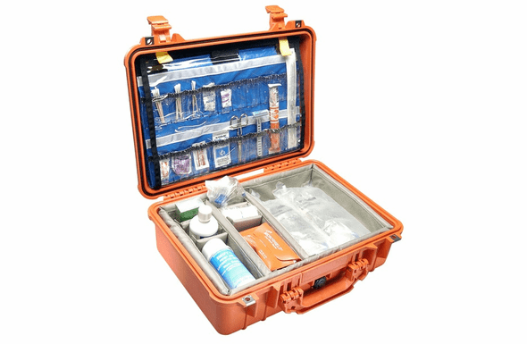 Pelican 1500EMS Case With EMS Organizer/Dividers - Orange