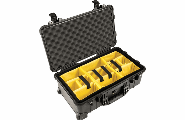 Pelican 1510 Case With Padded Dividers - BLACK
