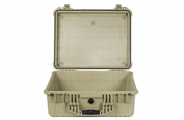 Pelican 1550 Case No Foam  - TAN - 200 MOQ