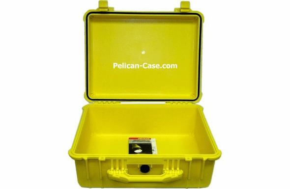 Pelican 1550 Case No Foam  - YELLOW