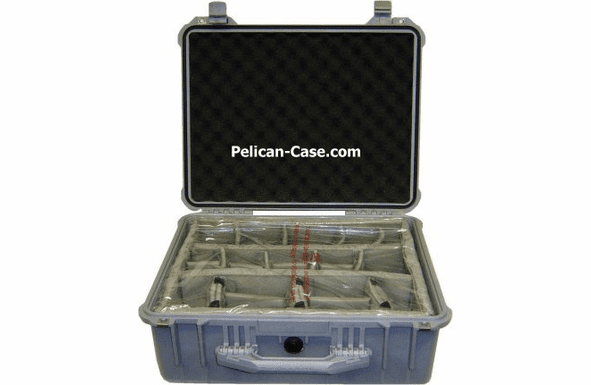 Pelican 1550 Case With Padded Dividers - SILVER - 200 MOQ