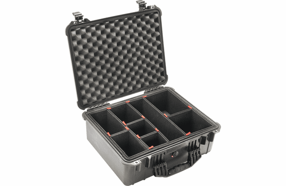 Pelican 1550 Case With Trekpak Dividers - BLACK