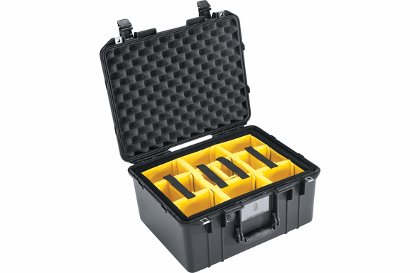 Pelican 1557 Air Case with Padded Dividers Black