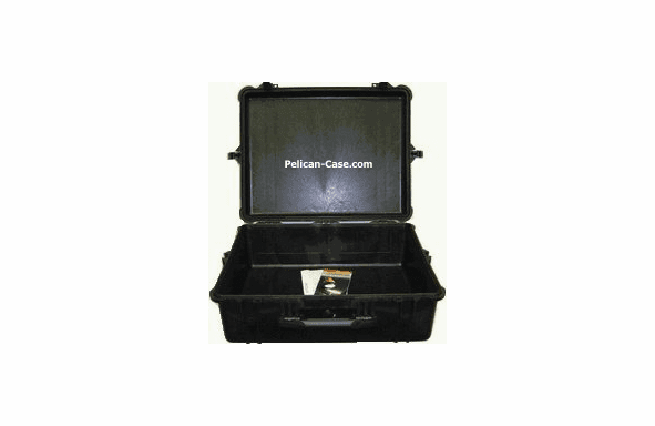 Pelican 1600 Case No Foam - BLACK