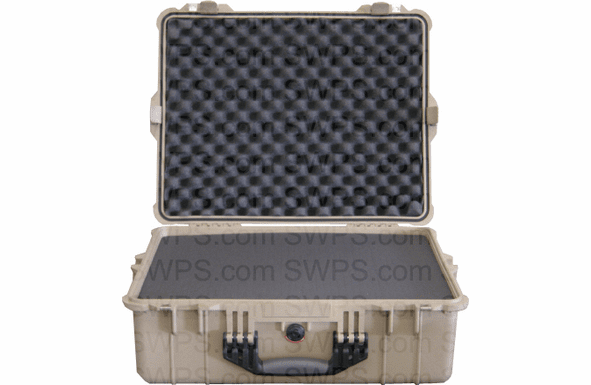 Pelican 1600 Case With Foam - TAN