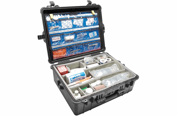 Pelican 1600EMS Case With EMS Organizer/Dividers - Black