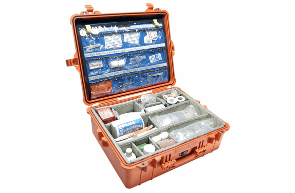Pelican 1600EMS Case With EMS Organizer/Dividers - Orange