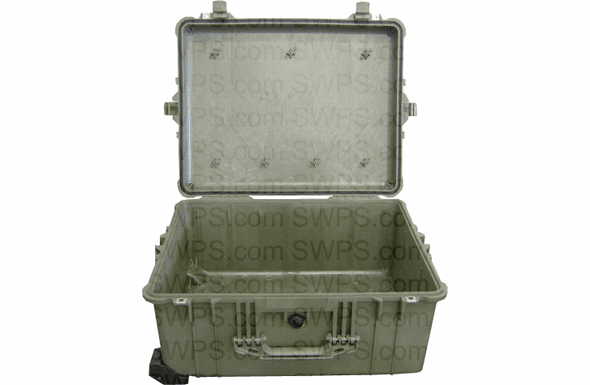 Pelican 1610 Case No Foam - OD GREEN - 100 MOQ
